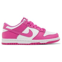 Кроссовки Nike Dunk Low GS Active Fuchsia, белый/розовый fj0704 100 | pink