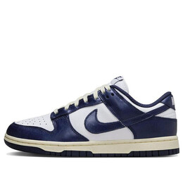 Кроссовки (WMNS) Nike Dunk Low 'Midnight Navy White', белый fn7197-100 | white/midnight navy-coconut milk