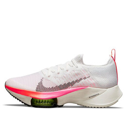 Кроссовки air zoom tempo next% flyknit Nike, белый dj5431-100 | white/washed coral/pink blast/black