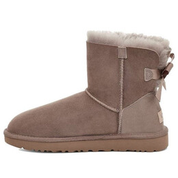 Кроссовки мини-ботинки Bailey Bow II с флисовой подкладкой для снега Ugg, коричневый 1016501-crbo | brown