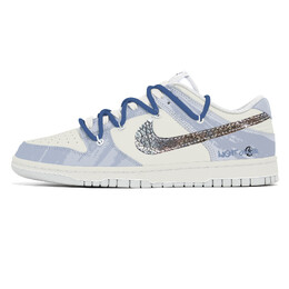 Кроссовки Nike Dunk Skateboard Shoes Unisex Low-Top Pink dd1391-103(team496-蓝色星海) | white
