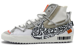 [T] Кроссовки по индивидуальному заказу Nike Blazer Mid '77 Jumbo граффити Гарлем, специальная коробка для обуви, деконструированная, расписанная вручную, граффити, износостойкие, нескользящие кроссовки средней высоты для мужчин и женщин, белые... dd3111-100(team131-哈林sbox) | white