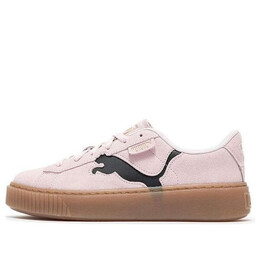 Кроссовки suede platform shoes 'pink black gum' Puma, розовый 397233-05 | pink/black/gum