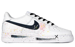 Кроссовки для скейтбординга Air Force 1 женские с низким верхом, белый/многоцветные Nike dh2920-111(team拾柒-女款喷漆态度板鞋白彩) | white and colorful