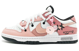 Кроссовки Nike Dunk Skateboarding Shoes Women's Low-top White/pink/red, цвет Peach cw1590-100(team131-别找我麻烦红) | peach