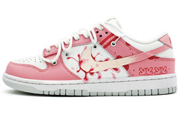 Кроссовки Nike Dunk Skateboarding Shoes Unisex Low-top White/pink, розовый dv0831-101(team131-草莓奶芙 男款） | pink