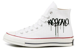 1970-е годы. Кеды унисекс с высоким берцем, белые/черные/красные. Converse 162056c(team131-哭泣) | off white