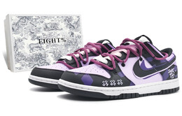 Кроссовки Nike Dunk Skateboarding Shoes Unisex Low-top Blue/purple/black, фиолетовый dd1391-100(team131-魔法学院2s) | dark purple