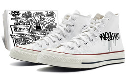 1970-е годы. Кеды унисекс с высоким берцем, белые/черные/красные. Converse 162056c(team131-哭泣s) | off white