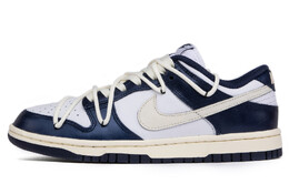 Женские кроссовки для скейтбординга Nike Dunk, Dark Blue fn7197-100(team拾肆-米黄海军蓝) | dark blue