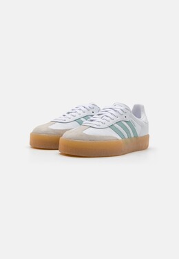 Кроссовки SAMBAE Adidas, белый ad111a2q9-a11 | footwear white/wonder blue/off white