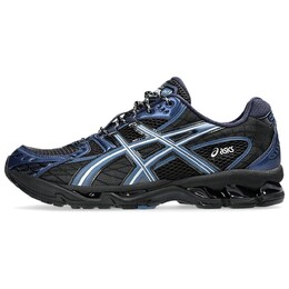 Кроссовки GEL-Nimbus 10.1 унисекс низкие синие с черной надписью Asics 1203a543-002 | blue with black lettering