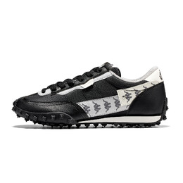 Кроссовки унисекс средней высоты белые Kappa k0ey5mm09-990 | black/white