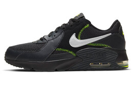 Кроссовки Air Max Excee женские с низким верхом, черные/зеленые Nike cd6894-010