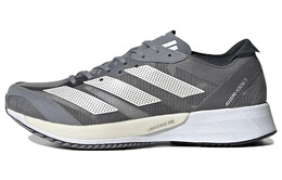 Кроссовки Adizero Adios 7 женские с низким верхом серо-белые Adidas gv7070