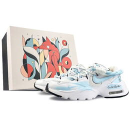 Кроссовки Air Max Fusion женские с низким верхом светло-голубые Nike cj1671-100(team40-呆萌小熊s-box) | light blue