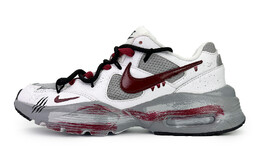 Кроссовки Air Max Fusion женские с низким верхом серые/красные/белые Nike cj1671-100(team285-女款猩红之月) | gray