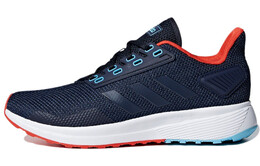 Кроссовки женские Duramo 9 с низким верхом, синие/оранжевые Adidas bb7005