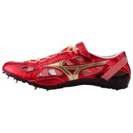 Кроссовки унисекс с низким верхом, красные/золотые/черные Mizuno u1gr213052 | red, gold, black