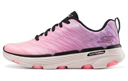 Кроссовки женские с низким верхом, черные/розовые Skechers 129347-bkpk | black/pink