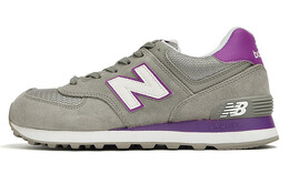 Кроссовки женские серии NB 574 с низким верхом серо-фиолетового цвета New Balance wl574cpg
