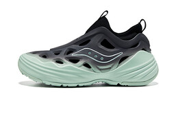 Кроссовки унисекс низкие серо-черно-зеленые Saucony s28902-7 | grey-black-green