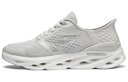 Кроссовки женские с низким верхом серые/серебристые Skechers 129505-gysl | gray/silver