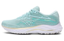 Кроссовки Mizuno Women's Wave Rider 27 Super Wide 'Light Green White', зеленый j1gc2308 | beige white green