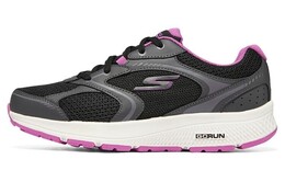 Кроссовки женские с низким верхом, черные/фиолетовые Skechers 128280w-bkpr | black/purple