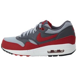 Кроссовки Nike Air Max1 Essential Wolf Grey/Gym Red-Dark Grey, серый 537383-062 | gray