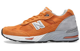 Кроссовки NB 991 унисекс с низким верхом серо-оранжевые New Balance m991ogw