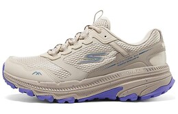 Кроссовки женские с низким верхом бежевые/фиолетовые Skechers 129525-ntpr | beige/purple