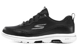 Кроссовки Go Walk 5 женские с низким верхом, черные Skechers 124228-bkw | black/white