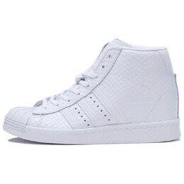 Кроссовки для скейтбординга Superstar женские с высоким берцем белого цвета Adidas, белый s76405 | white