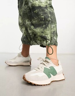 Кроссовки New Balance 327, белый/серый/зеленый 132922463 | weiss