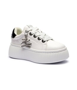 Кеды женские Karl Lagerfeld на толстой подошве с брелком, белый kl251w0000200110036 | bianco