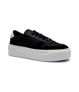 Кроссовки женские Calvin Klein кожаные на платформе, черный ck252w0000652130036 | nero