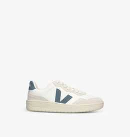 Женские низкие кожаные кроссовки v90 с вышитым логотипом Veja, мультиколор r04395935 | white/navy