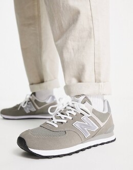 Кроссовки New Balance 574 серого и белого цветов 195907802540 | grey