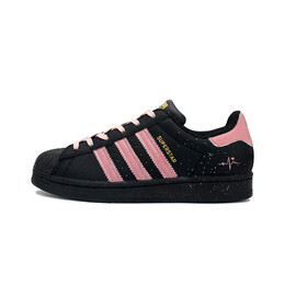 Кроссовки Adidas Superstar Skateboard Shoes Unisex Low-Top Black Pink eg4959(team-134莓莓黑巧） | black/pink