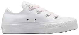 Кроссовки Converse Wmns Chuck Taylor All Star Lift Platform Low 'Crochet Laces - White Blush Hush', белый a14830c | crochet laces - white blush hush