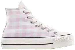Кроссовки Converse Wmns Chuck Taylor All Star Lift Platform High 'Gingham', розовый a13663c | gingham