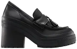 Кроссовки Converse Wmns Chuck 70 De Luxe Heel Loafer Platform Low 'Triple Black', черный a14714c | triple black