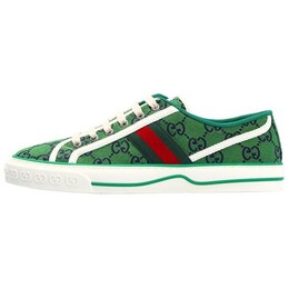 Кеды теннисные Gucci 1977 женские, зеленый 663680 2uz80 3362