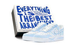 Женские кроссовки для скейтбординга Nike Air Force 1, Light Blue dh2920-111(team88-蓝色小爱心s-box) | light blue