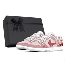 Кроссовки Nike Dunk Skateboard Shoes Unisex Low-Top Pink dd1391-103(team496-粉色玫瑰s-box) | white