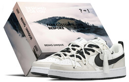 Кроссовки Nike Court Borough Skateboard Shoes Women's Low-Top Black White dv5456-104(teama-繁花星辰s-box) | black/white
