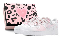 Кроссовки Nike Air Force 1 Skateboard Shoes Women's Low-Top White dh2920-111(team88-告白星愿s-box | pink