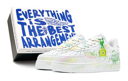 Женские кроссовки для скейтбординга Nike Air Force 1, White dh2920-111(team88-快乐涂鸦s-box) | white