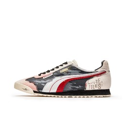 Кроссовки Roma Og Nylon унисекс с низким верхом бежевый/черный красный Puma 362408-28(teamm-热浪) | beige/red/black